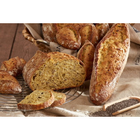 Préparation DeliChia pain aux graines de Chia